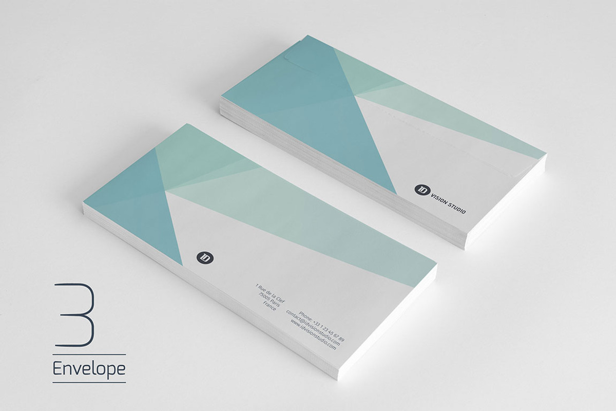 Stationery Corporate Identity 005, a Stationery Template by ID Vision Studio (Photo 4 of 6)