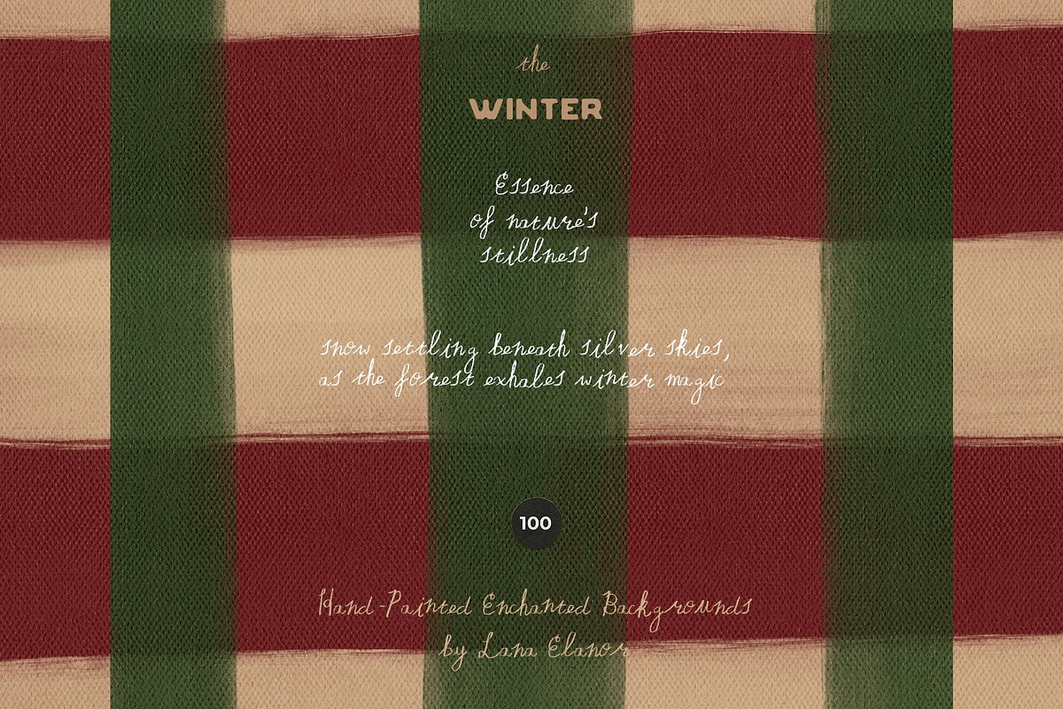 Hand-Painted Winter Backgrounds, a Background Graphic by Lana Elanor (Photo 7 of 16)