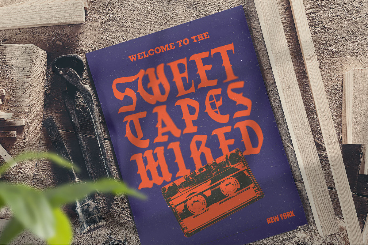 Monkeys Twenty Blackletter, a Blackletter Font by alit design (Photo 12 of 17)