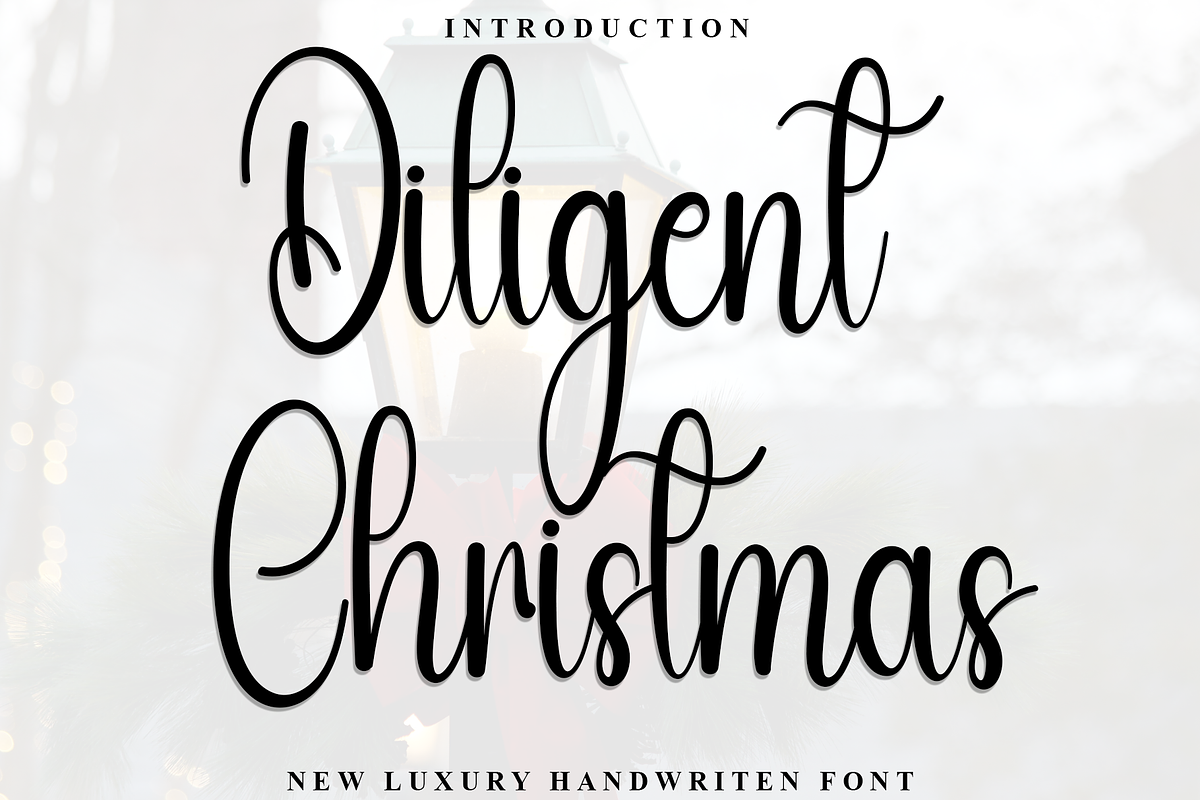 Diligent Christmas, a Handwritten Font by FreshTypeINK (Photo 1 of 8)