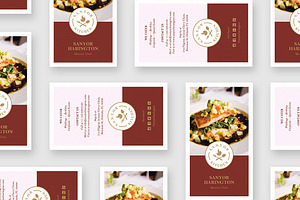 Elegant Food Business Card