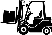 Forklift truck silhouette, a Transportation Illustration by abu67222 (Thumbnail 4 of 13)