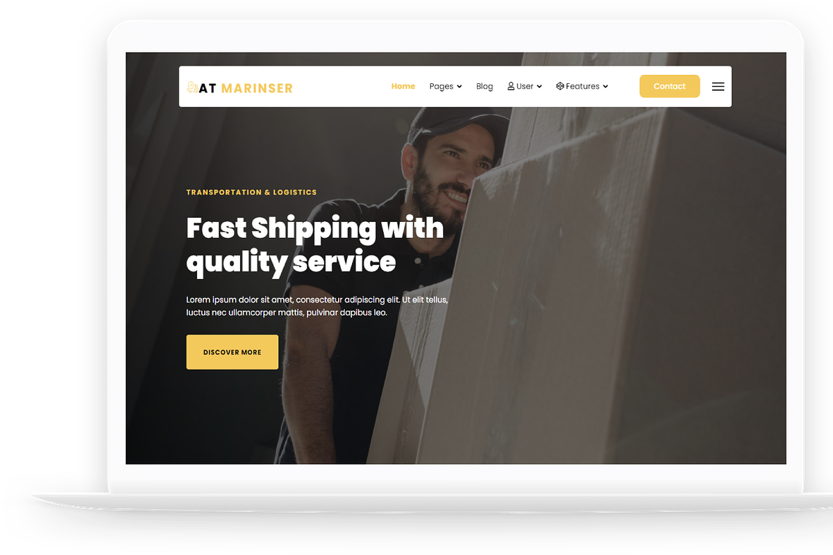 AT Marinser Onepage WordPress Theme, a WordPress Template by LTheme (Photo 2 of 2)
