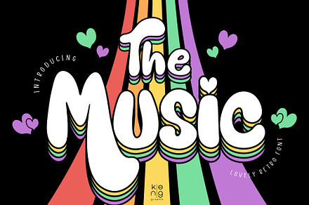 The Music Font, a Handwritten Font by KengGraphic