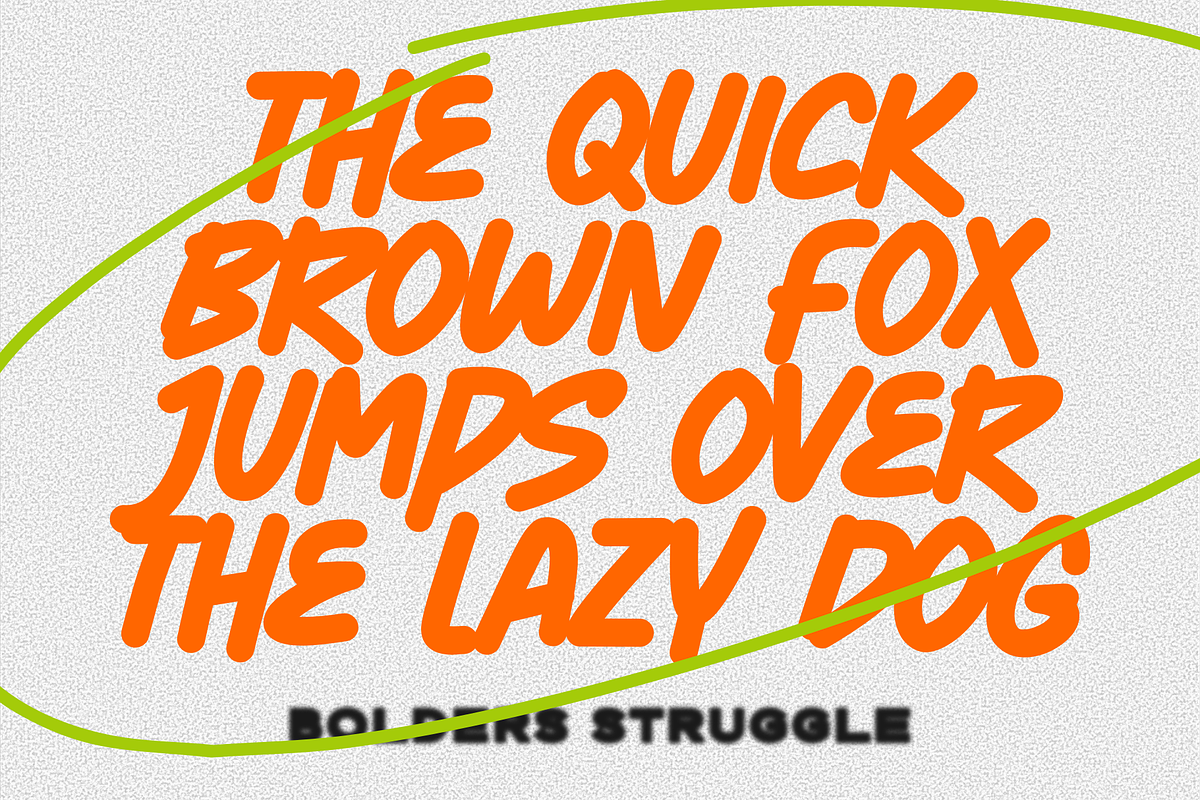 Bolders Struggle, a Handwritten Font by Yktypstd (Photo 5 of 8)