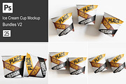 Realistic Cup ice cream mockup V2, a Cups & Container Mockup by Ambo Ampeng (Thumbnail 1 of 26)