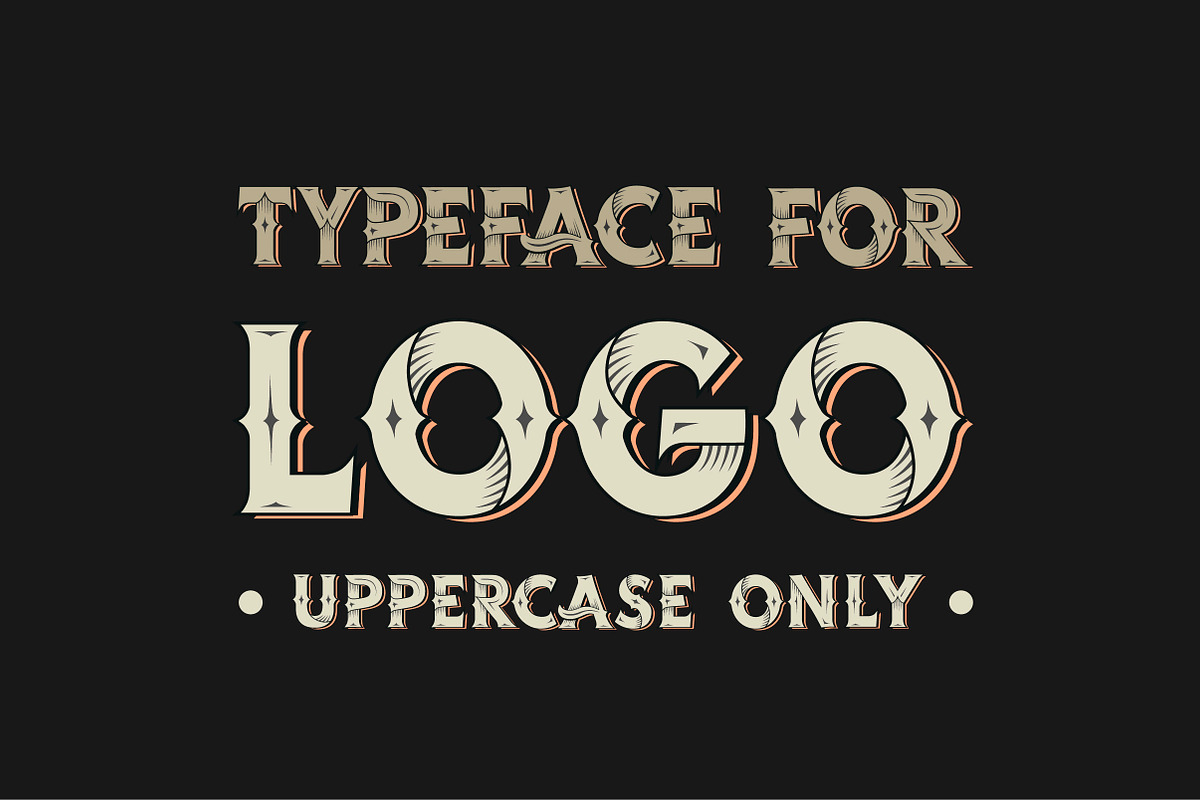 Western vintage font.Uppercase only preview 2