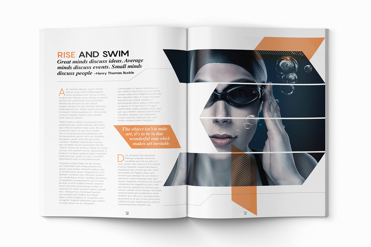 Magazine Template InDesign 09, a Magazine Template by Love Graphic Design (Photo 4 of 28)