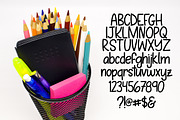 Back2School hand-lettered font, a Handwritten Font by Alexis Gentry (Thumbnail 2 of 3)