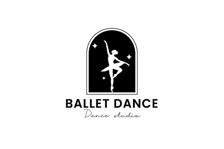 Ballet logo vector icon illustration, a Branding & Logo Template by Dyn Studio
