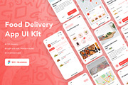 Food Delivery App | UI Kit, an UI Kit Template by MUIs (Thumbnail 1 of 3)