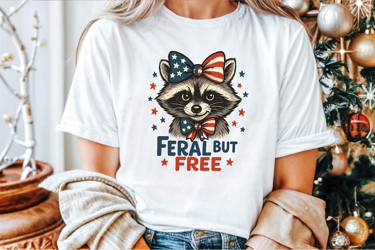Feral but Free Raccoon 4th of July P, an Illustration by Sublimation Artist (Photo 5 of 9)