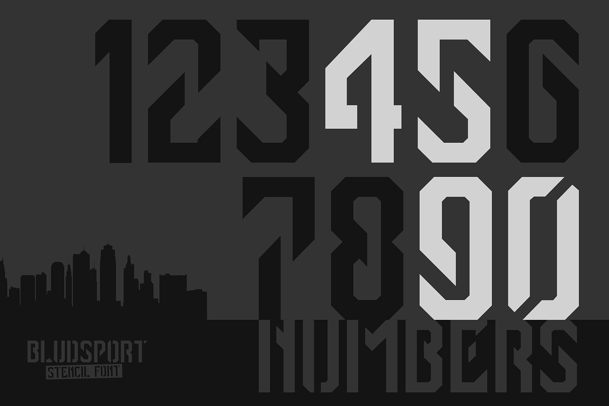 BLUDSPORT FONT TRIO, a Sans Serif Font by Alphabet Agency (Photo 10 of 10)