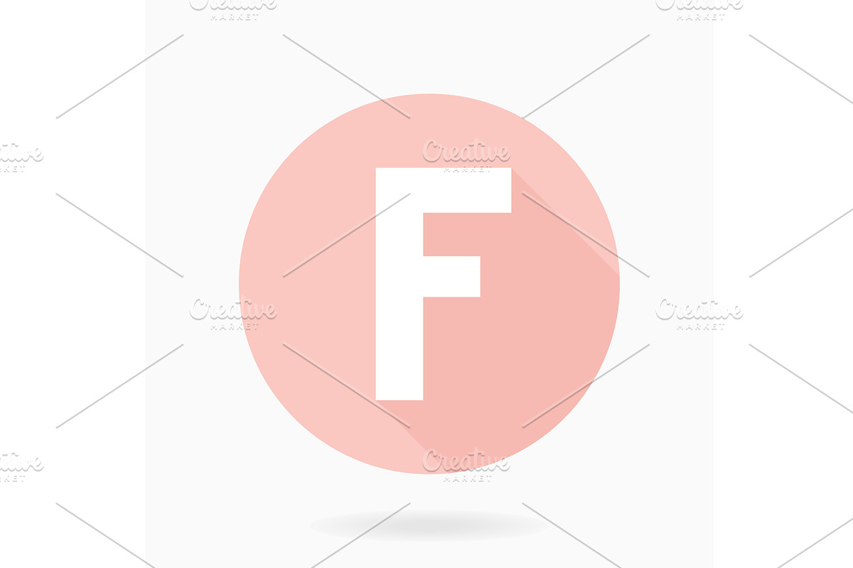 Fine Vector Flat Icon With Letter F, an Object Graphic by FineArtStudio (Photo 1 of 3)