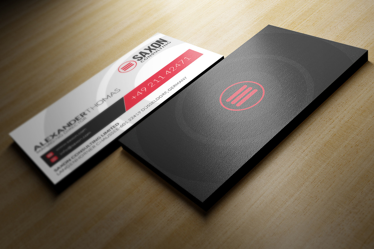 Modern Black Business Card, a Business Card Template by Marvel (Photo 4 of 5)