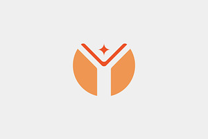 Modern Y Letter Logo with Spark Icon, a Branding & Logo Template by Salman Shop