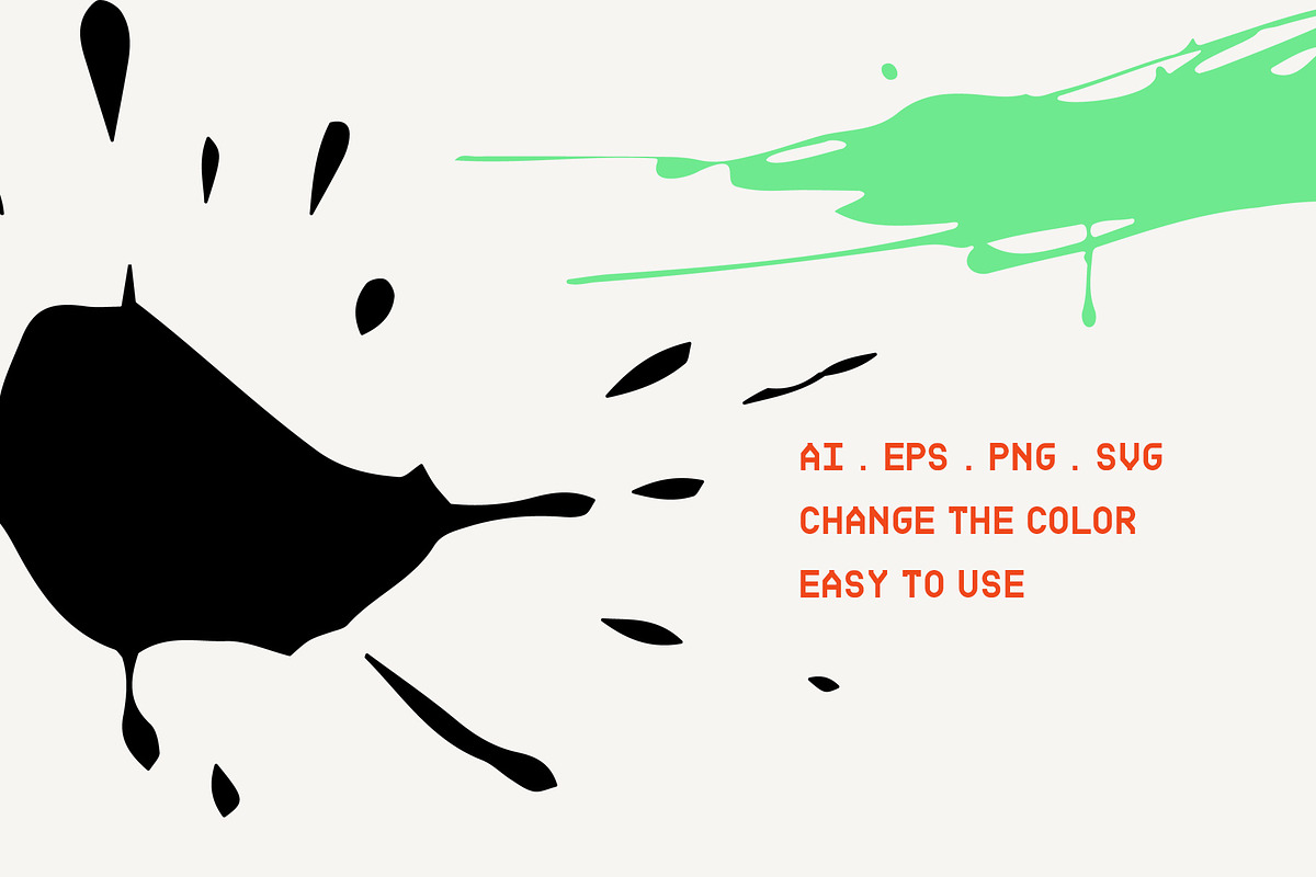 Ink Splatters And Splashes, an Illustration by Graphicsfuel (Photo 2 of 6)