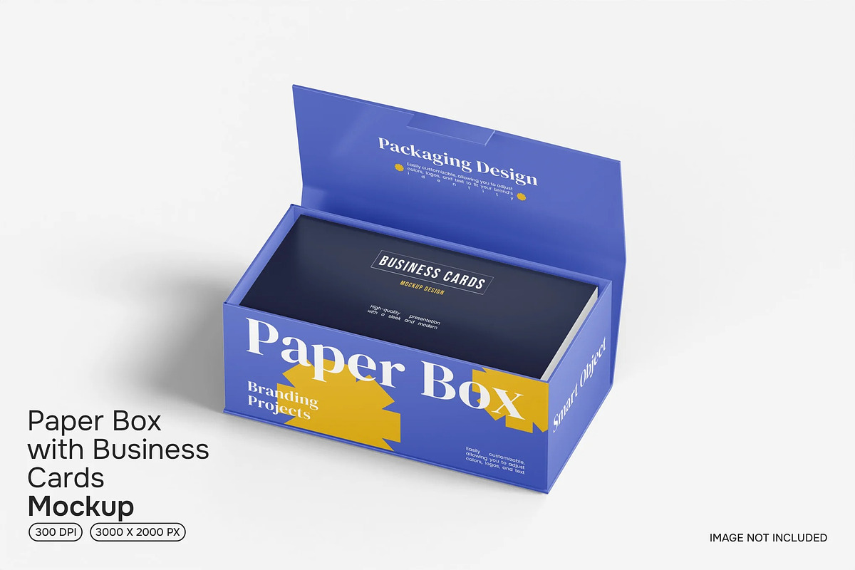 Business Card Box Mockup, a Packaging Mockup by renderstockmarket