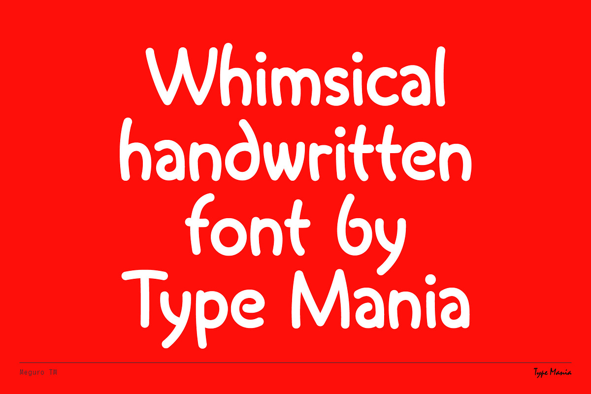 Meguro TM – Playful Sans, a Sans Serif Font by Type Mania (Photo 2 of 10)