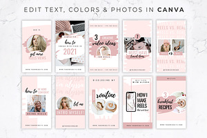 Instagram Reels Templates Blush