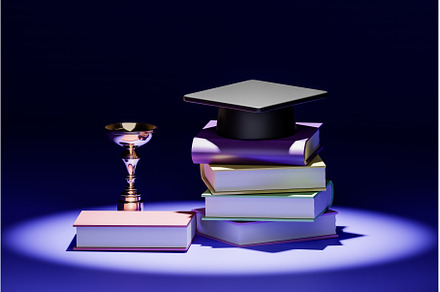 3D render illustration of academic, a Photo by Daniel Megias