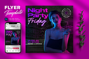 Night Club Flyer Template, a Flyer Template by Hubzway