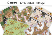 Coffee Pattern, a Pattern Graphic by GlamArtZhanna (Thumbnail 3 of 3)