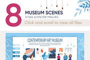 Museum Vector Scenes, an Animal Illustration by Tera Vector (Thumbnail 2 of 2)