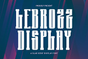 Lebrozz Slab Serif Display Bold Font, a Slab Serif Font by Maulana Creative (Thumbnail 1 of 7)