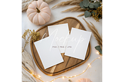 Autumn Mockup 3 Cards Pumpkin, a Product Mockup by TatiMockup (Thumbnail 1 of 3)