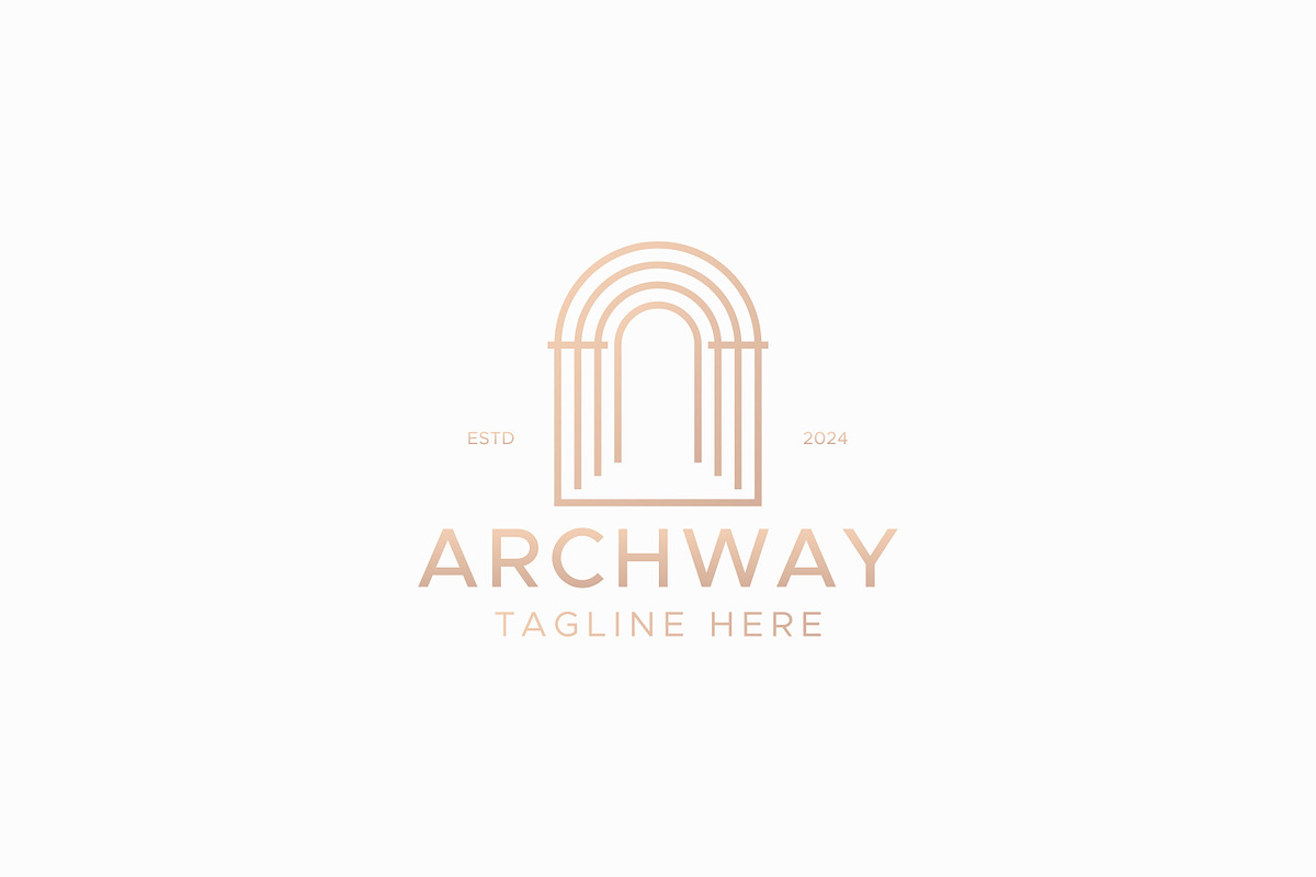 Gate Entrance Archway Luxury Logo, a Branding & Logo Template by Signatoro (Photo 2 of 2)