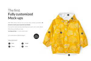 Baby Raincoat Mock-ups Set&Generator