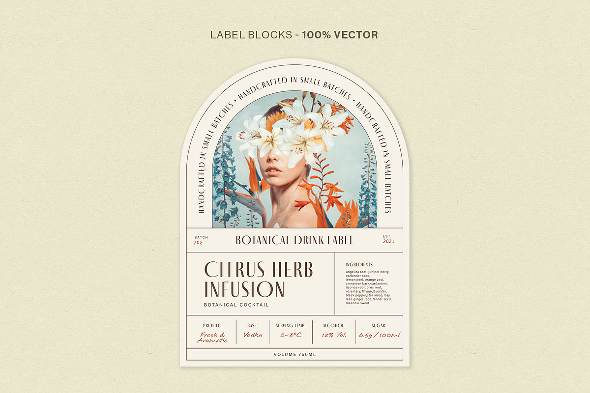 Product Label Template Set, a Stationery Template by BrandPacks (Photo 5 of 14)