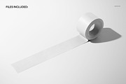 Wide Paper Tape Roll Mockup, a Packaging Mockup by creatsy5 (Thumbnail 2 of 6)