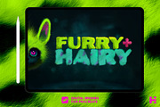 Furry + Hairy Procreate Brushes, a Brush Add-On by Tim Hankins Design (Thumbnail 1 of 5)