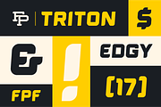 Triton Display Font, a Font by Fresh Pressed Fonts (Thumbnail 4 of 5)