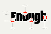 Hugeon - Modern Condensed Font, a Sans Serif Font by TokoPress (Thumbnail 9 of 12)