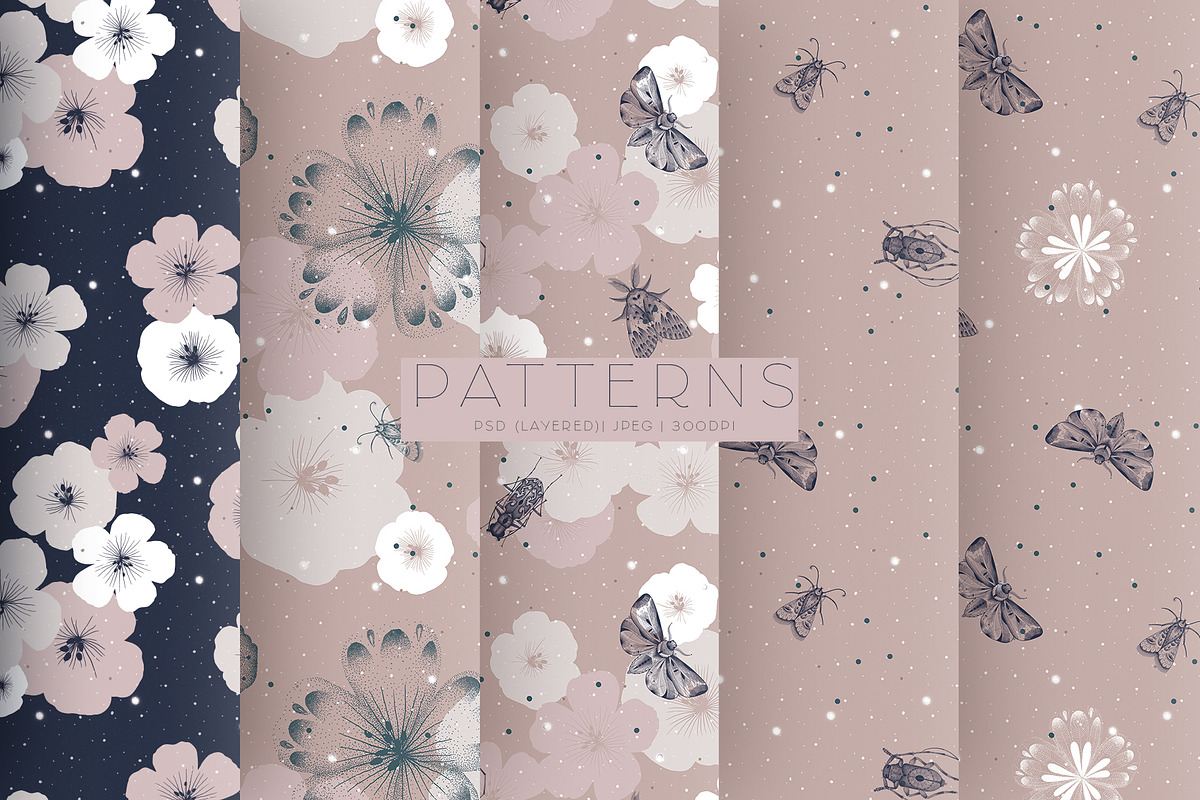 CELESTIAL PATTERN COLLECTION, a Pattern Graphic by LazuInna Shop (Photo 7 of 12)
