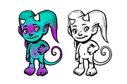 Joyful & Scary Monsters, an Illustration by NadyaKo (Thumbnail 4 of 13)