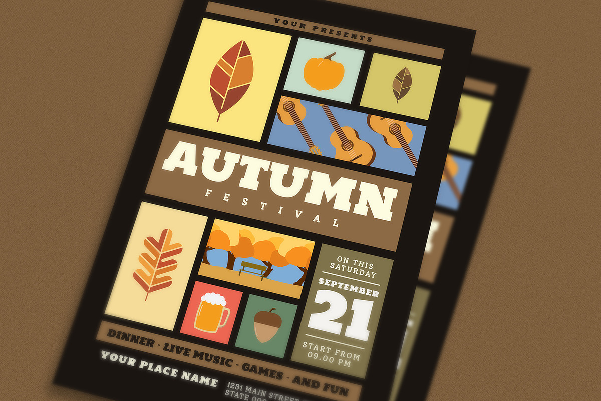 Autumn Festival Event Flyer, a Flyer Template by Guuver (Photo 2 of 3)