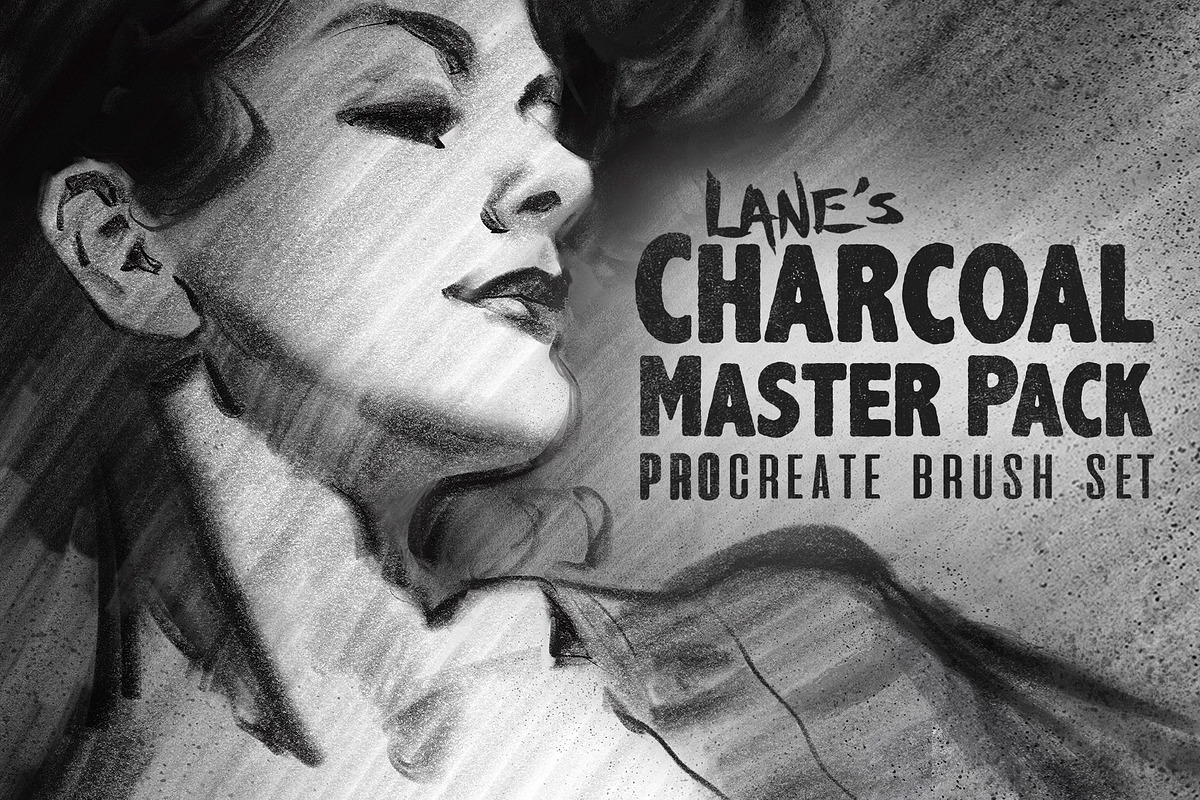The Charcoal Master Pack, a Brush Add-On by Lane Draws (Photo 1 of 8)