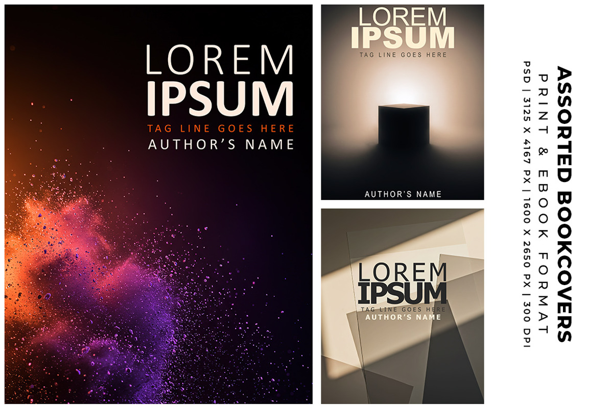 Assorted Book Cover Templates preview 2