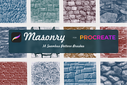 Masonry for Procreate X5, a Brush Add-On by Graphics Resources (Thumbnail 6 of 12)