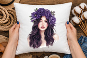 Watercolor Lavender Fairytale Prince, a Seasonal Illustration by designcity5 (Thumbnail 4 of 5)