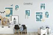 KIDS WALL & FRAMES Mockup Bundle - 4, a Product Mockup by Yuri-U (Thumbnail 29 of 38)