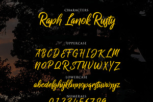 Raph Lanok Typeface