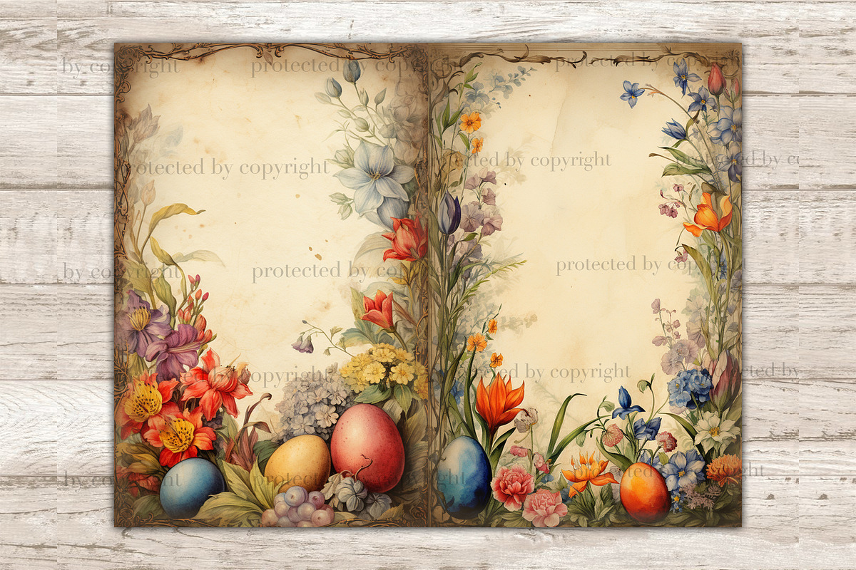 Victorian Easter Ephemera, a Seasonal Illustration by GlamArtZhanna (Photo 3 of 10)