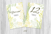 Wedding collection. Green herbs, an Invitation Template by Alena Kaz (Thumbnail 6 of 8)