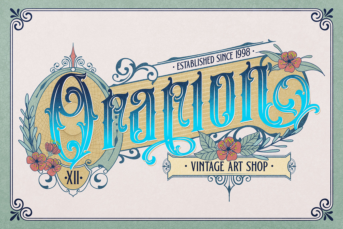 Soft Mouth Victorian Typeface, a Blackletter Font by alit design (Photo 23 of 24)