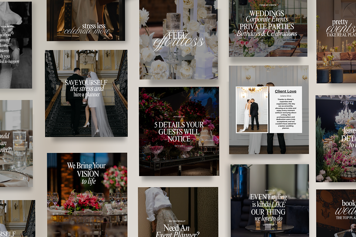 Event Planner Social Media Templates, a Social Media Template by Design Driven Media (Photo 1 of 12)